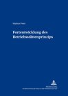 Buchcover Fortentwicklung des Betriebsstättenprinzips