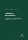 Buchcover Ausschuß für Religionsrecht