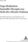 Buchcover Yoga Meditation Samadhi Therapie aus Sicht des Advaita-Vedanta