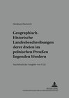 Buchcover Geographisch-historische Landesbeschreibung deren dreyen im Pohlnischen Preußen liegenden Werdern