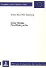 Buchcover Oskar Panizza. Eine Bibliographie