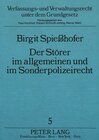 Buchcover Der Störer im allgemeinen und im Sonderpolizeirecht
