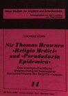 Buchcover Sir Thomas Brownes «Religio Medici» und «Pseudodoxia Epidemica»