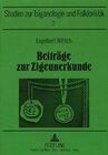 Buchcover Beiträge zur Zigeunerkunde