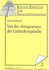 Buchcover Von der «Integration» der Gebärdensprache