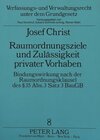 Buchcover Raumordnungsziele und Zulässigkeit privater Vorhaben