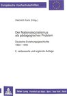 Buchcover Der Nationalsozialismus als pädagogisches Problem