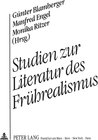Buchcover Studien zur Literatur des Frührealismus