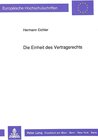 Buchcover Die Einheit des Vertragsrechts