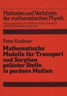 Buchcover Mathematische Modelle für Transport und Sorption gelöster Stoffe in porösen Medien