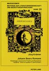 Buchcover Johann Beers Romane