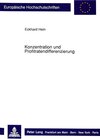 Buchcover Konzentration und Profitratendifferenzierung