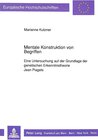 Buchcover Mentale Konstruktion von Begriffen