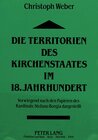 Buchcover Die Territorien des Kirchenstaates im 18. Jahrhundert