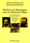 Buchcover Studien zu Montaigne und zu Heinrich Mann