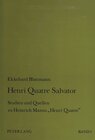 Buchcover Henri Quatre Salvator