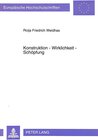 Buchcover Konstruktion - Wirklichkeit - Schöpfung