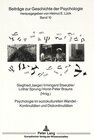 Buchcover Psychologie im soziokulturellen Wandel -- Kontinuitäten und Diskontinuitäten