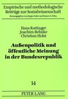 Buchcover Außenpolitik und öffentliche Meinung in der Bundesrepublik