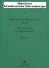 Buchcover Gedenkschrift für Winfried Barta