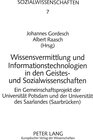 Buchcover Wissensvermittlung und Informationstechnologien in den Geistes- und Sozialwissenschaften