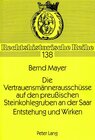 Buchcover Die Vertrauensmännerausschüsse auf den preußischen Steinkohlegruben an der Saar. Entstehung und Wirken