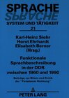 Buchcover Funktionale Sprachbeschreibung in der DDR zwischen 1960 und 1990