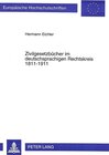 Buchcover Zivilgesetzbücher im deutschsprachigen Rechtskreis 1811-1911