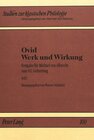 Buchcover Ovid - Werk und Wirkung