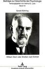 Buchcover William Stern oder Streben nach Einheit