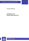 Buchcover Verfahren der Gedichtübersetzung