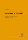 Buchcover «dóch da sín ja’ nur mûster»