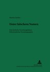 Buchcover Unter falschem Namen