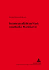 Buchcover Intertextualität im Werk von Ranko Marinković