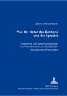 Buchcover Von der Natur des Denkens und der Sprache