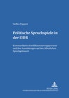 Buchcover Politische Sprachspiele in der DDR