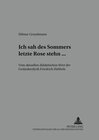 Buchcover «Ich sah des Sommers letzte Rose stehn ...»