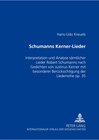 Buchcover Schumanns Kerner-Lieder