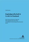 Buchcover Kapitalgesellschaft & Co. KG in Finnland