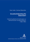 Buchcover Grundrechtskatalog für Österreich?