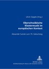 Buchcover Oberschwäbische Klostermusik im europäischen Kontext