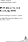 Buchcover Die Säkularisation Salzburgs 1803