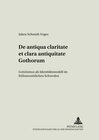 Buchcover De antiqua claritate et clara antiquitate Gothorum