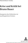 Buchcover Krise und Kritik bei Bruno Bauer