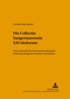 Buchcover Die Collectio Sangermanensis XXI titulorum