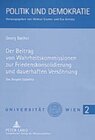 Buchcover Der Beitrag von Wahrheitskommissionen zur Friedenskonsolidierung und dauerhaften Versöhnung