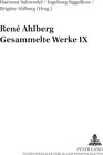 Buchcover René Ahlberg- Gesammelte Werke IX