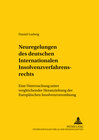Buchcover Neuregelungen des deutschen Internationalen Insolvenzverfahrensrechts