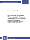 Buchcover Die Geschichte der mittleren Mädchenbildung in Baden und Württemberg von 1871 bis 1933