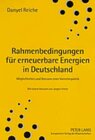 Buchcover Rahmenbedingungen für erneuerbare Energien in Deutschland